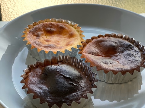 材料少しでプレゼントに程よいミニバスクチーズケーキ レシピ 作り方 By ラムズキッチン 楽天レシピ